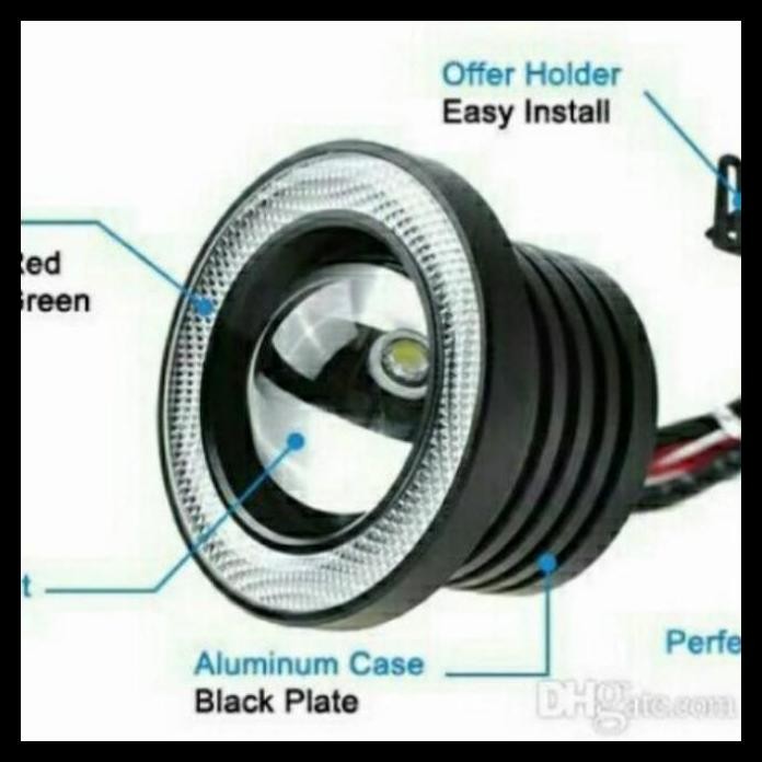 TERBARU LAMPU LED FOGLAMP MOBIL MOBILIO ANGEL EYES 89MM 
