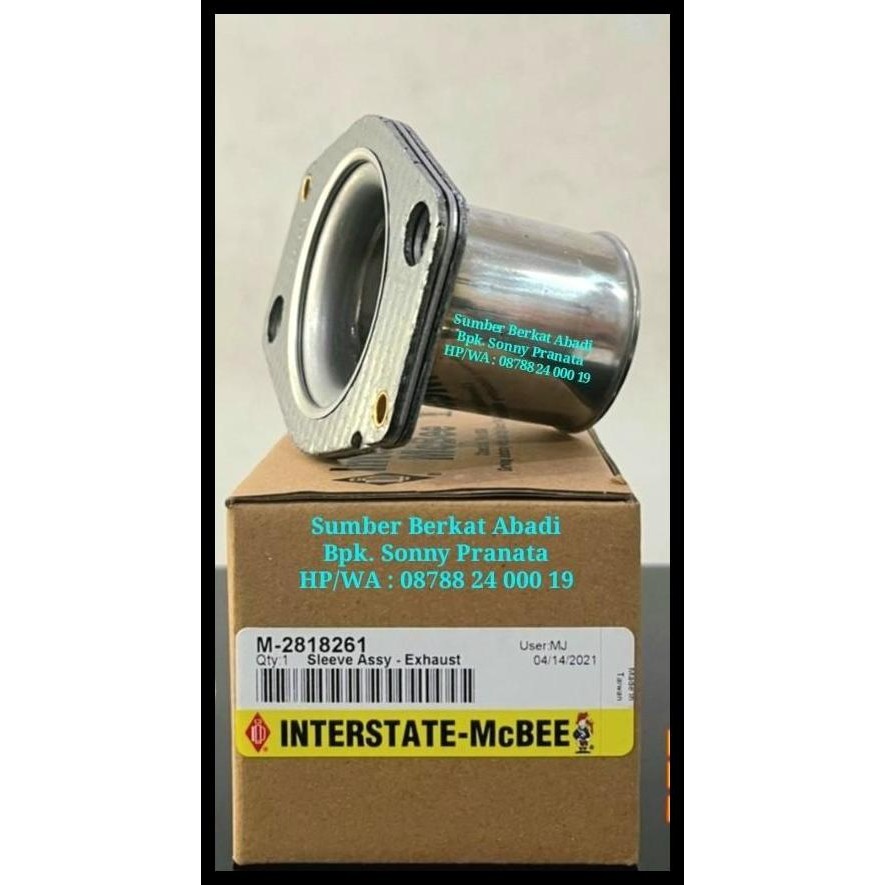 TERMURAH MCBEE INTERSTATE M-2818261 281-8261 2818261 SLEEVE ASSY EXHAUST 