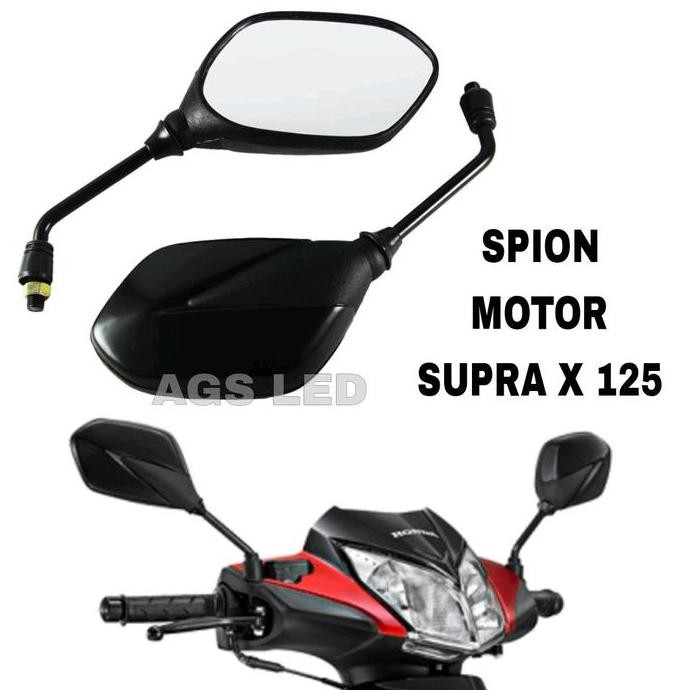 SPION MOTOR SUPRA X 125 LTC TANGKAI HITAM/KACA SPION MOTOR SUPRA X 125
