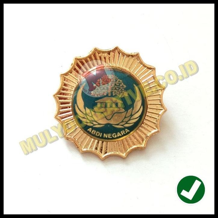 TERMURAH LENCANA ABDI NEGARA WARNA BIRU - PIN ASN KORPRI GOLONGAN PENATA