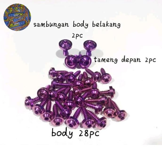 baut probolt titanium paketan body mio sporty smile gr5 vietnam