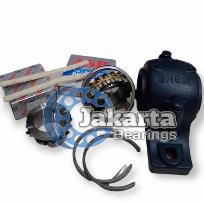 SN522 PLUMMER BLOCK SET SN 522 - BEARING 22222 K - ADAPTER H 322 ASB