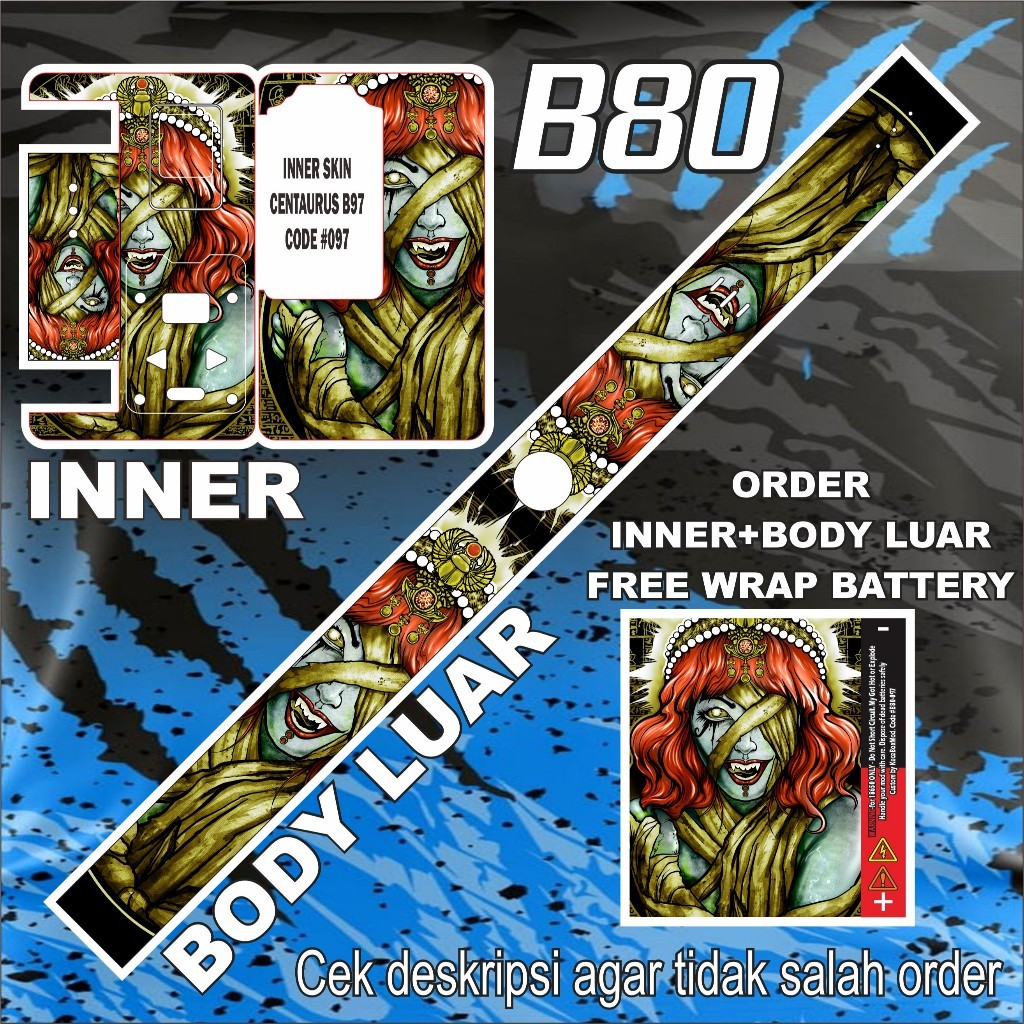

*Premium Quality* Stiker B80 97 Garskin Custom Stiker Maxdecal Bkn Case COD