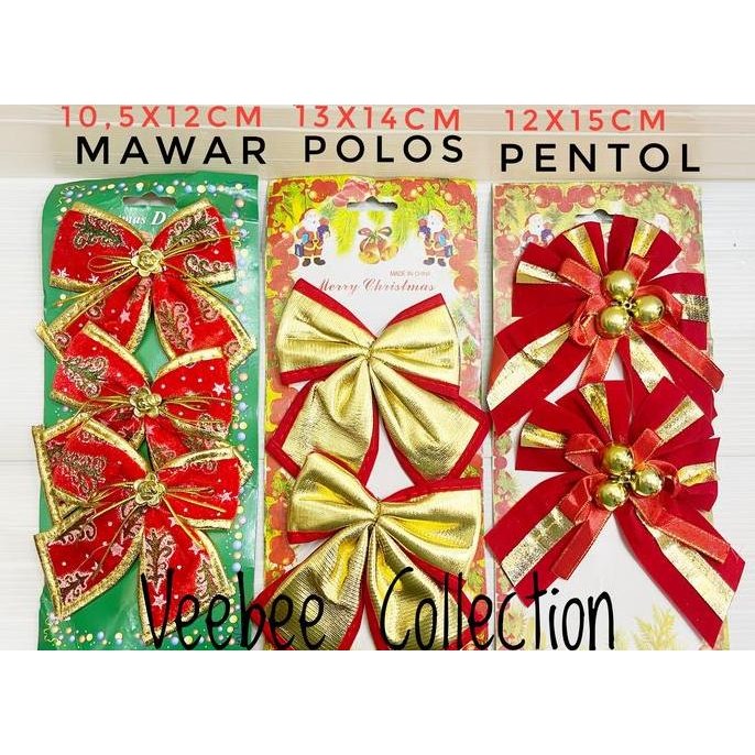 

Buruan serbu] Pita Hias Pohon Natal/pita bludru/ pita natal