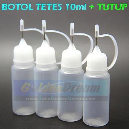 Ready stock] Botol Tetes 10ml + Tutup Needle Dropper Bottle RDA RBA 10 ml Liquid