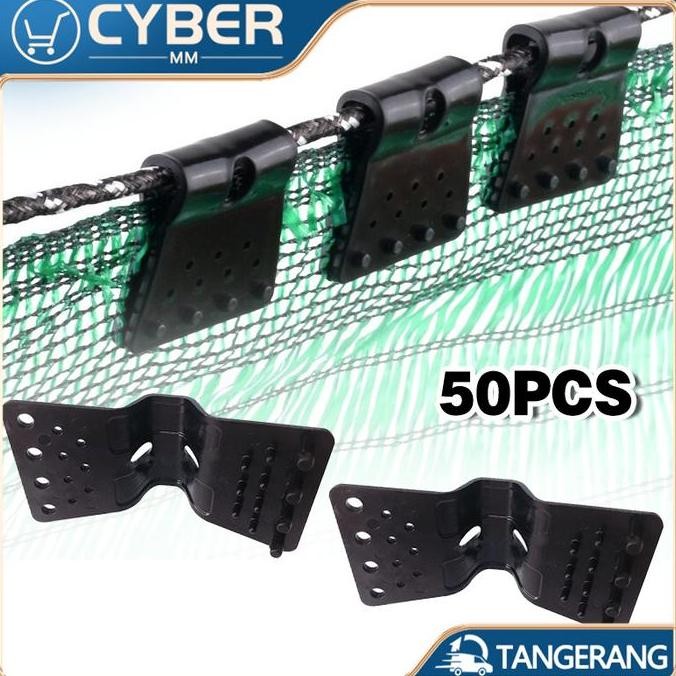 50pcs Klip Paranet Net Greenhouse | Penjepit Paranet Persegi