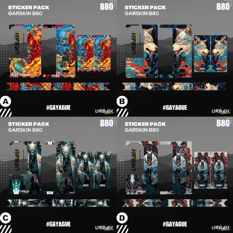 

*Premium Quality* Stiker Pack C B80 Urban Series G4 Garskin Custom Stiker Maxdecal Bkn Case COD