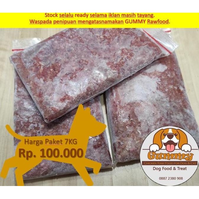 

Promo PAKET 7Kg-RAWFOOD-RAW FOOD ayam giling halus COD