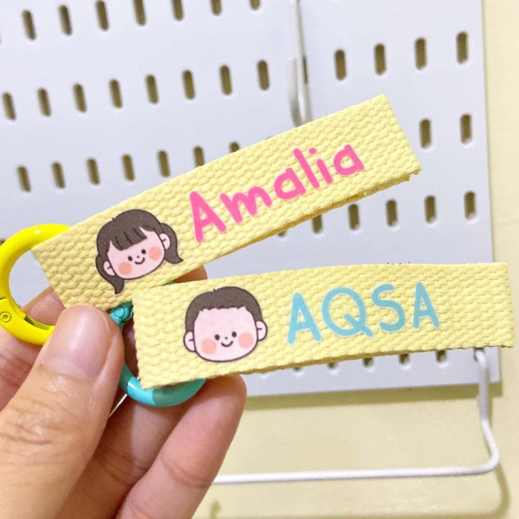 Gantungan Kunci Nama Anak / Bagcharm / Gantungan Kunci / Gantungan Nama Custom / Gantungan Tas