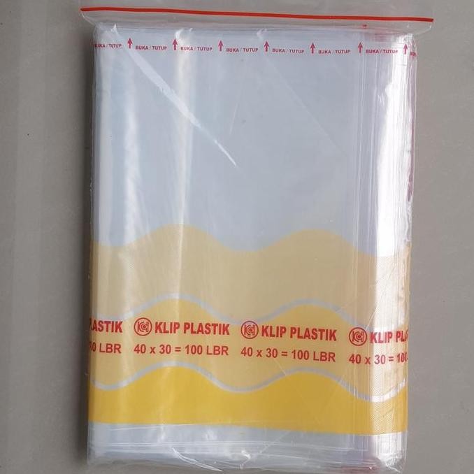 Plastik Klip Ziplock 40x30 cm | Ukuran Besar Untuk Packing Baju / Sepatu