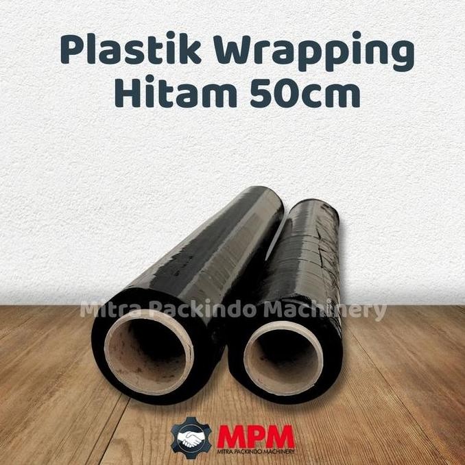 

@=@=@=@=] Plastik Wrapping Hitam / Wraping Plastic Black / Strecht Film 150m