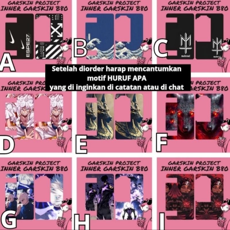 

*Premium Quality* Aicostore Stiker B80 Bodi 1 Garskin Custom Stiker Maxdecal Bkn Case COD