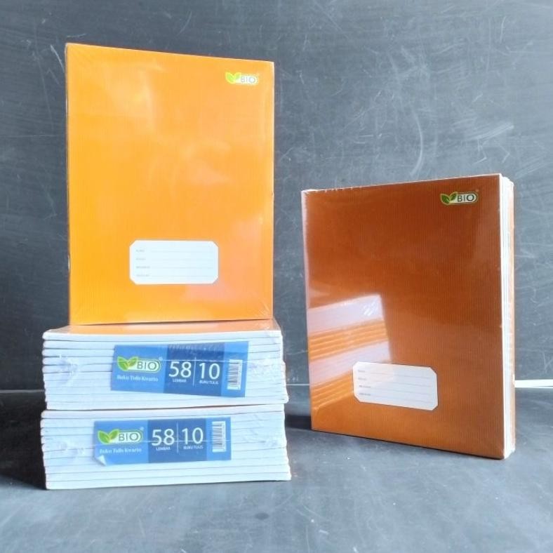 

Buku Tulis BIO 58 Lembar Kraft ( Pak 10 Buku ) [ Original ]