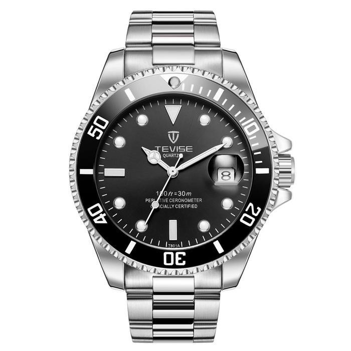 Jam Tangan Pria Tevise Analog Submariner Original