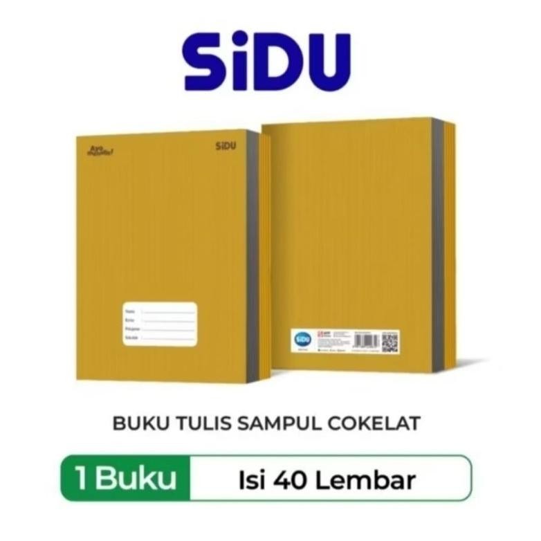 

Buku Tulis Sidu Caver Coklat 40 Lembar ( 10 Buku )