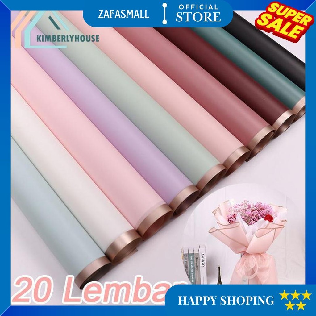 

Kertas Bunga List Gold Gdm (1 Pack = 20 Pcs) Flower Wrap/ Pembungkus Bunga Waterproof Sale