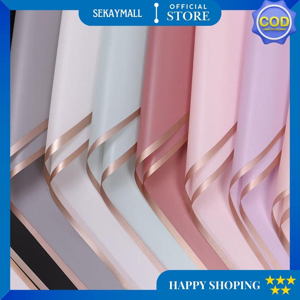 

Kertas Bunga List Gold Gdm (1 Pack = 20 Pcs) Flower Wrap/ Pembungkus Bunga Waterproof Sale