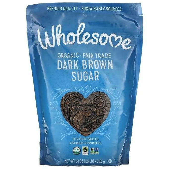 

Wholesome Sweeteners, Organic Brown Sugar, 1.5 lbs (680 g) - Dark