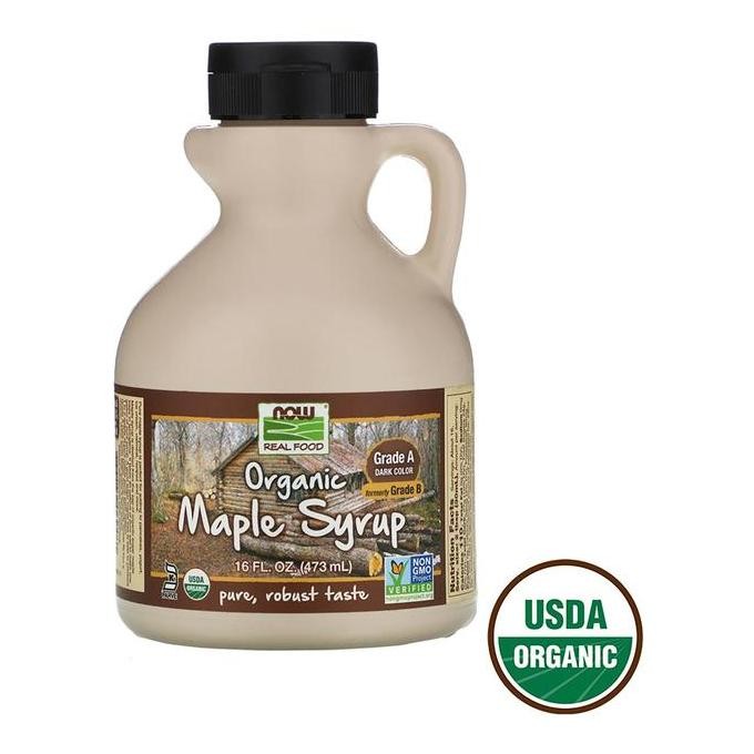 

Now Foods Real Food Organic Maple Syrup Grade A Dark Color 16 Fl Oz (473 ML)