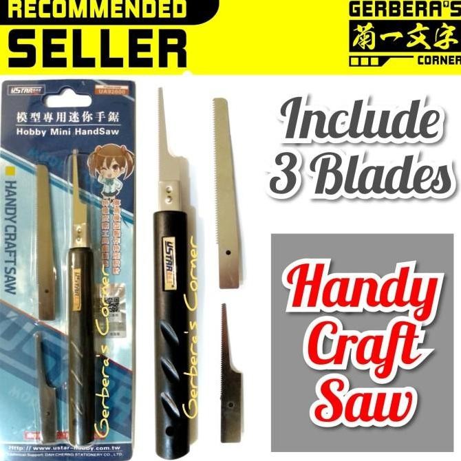 

baru Hobby Mini Hand Saw Handy Craft Saw Ustar Gergaji Gundam Plaplate