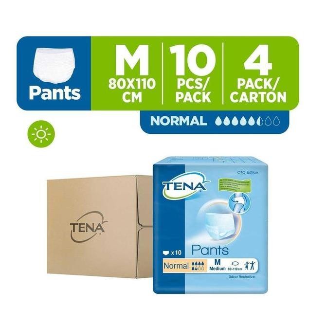 

Tena Proskin Pants Normal Unisex Adult Diapers M - Case (4 x 10pcs)