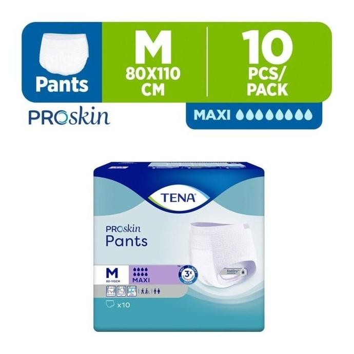 

Tena Proskin Pants Maxi Unisex Adult Diapers - M (10pcs)