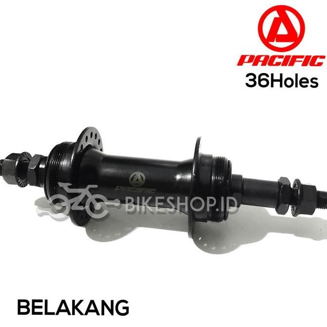 Hub Bos Bosch Pacific 36 Lubang PACIFIC Depan Belakang Hitam 36H Sepeda  | High Quality