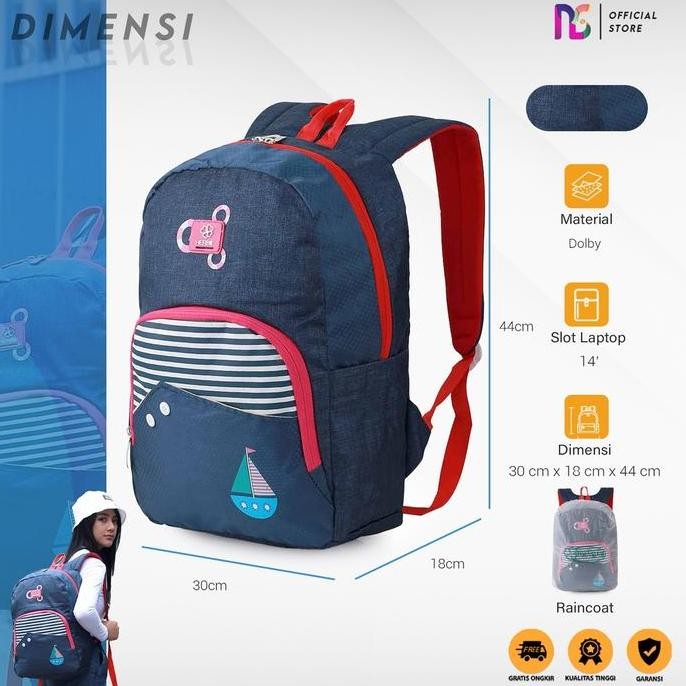 TERMURAH - Tas Ransel Herbie Cewek Sekolah SMP SMA Backpack Wanita Tas Ransel Wanita (Ransel Cewek) 