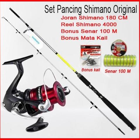 NEW Set Pancing Shimano Sienna dan Shimano 180CM Original