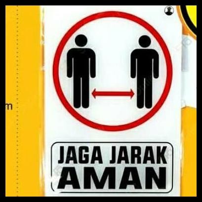

TERBARU STIKER GROSIR OUTDOOR SIGN TANDA JAGA JARAK AMAN SOCIAL DISTANCE !
