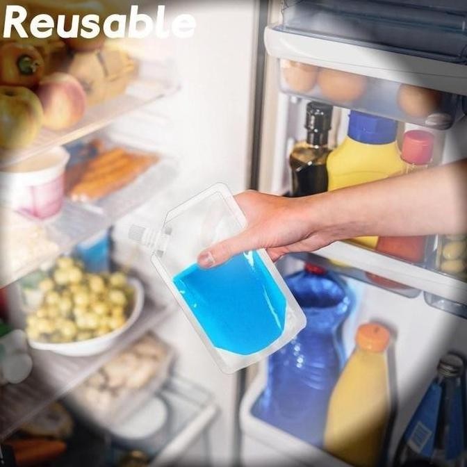 VINNATSU 10 PCS STANDING POUCH SPOUT POUCH MINUMAN KEMASAN MINUMAN KEMASAN FOODGRADE/STANDING POUCH 