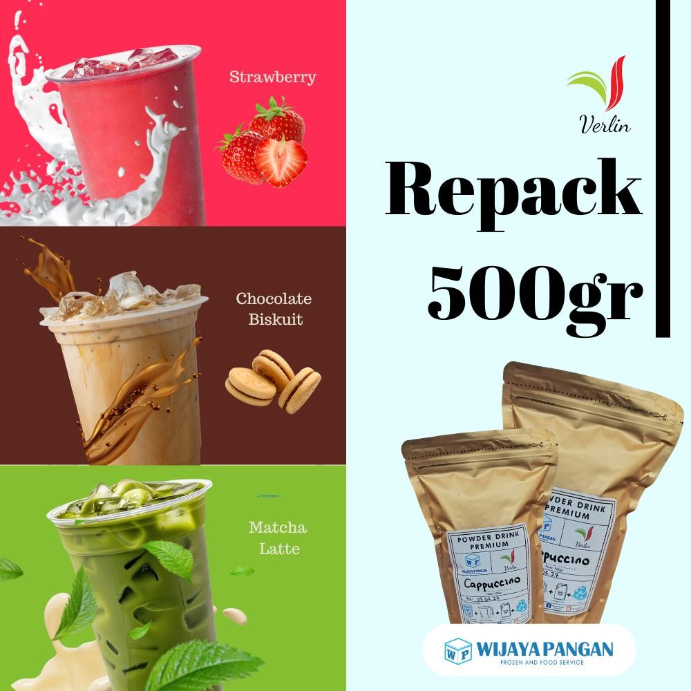 

FM 500GR Repack VERLIN POWDER DRINK MINUMAN PREMIUM / Bubuk Minuman MURAH