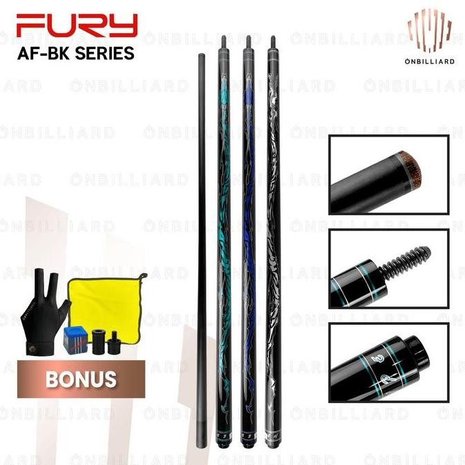 FURY TEMPEST BREAK AF-BK SERIES CUE STICK STIK BILLIARD CARBON