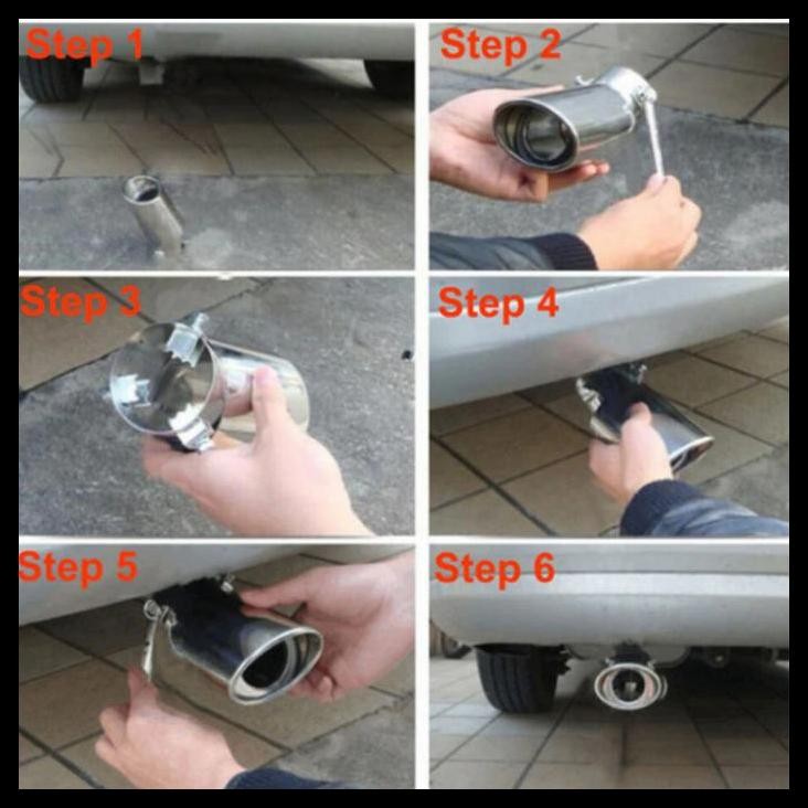 BEST DEAL MUFFLER UJUNG KNALPOT RACING MODEL STAINLESS MOBIL KARIMUN WAGON R 