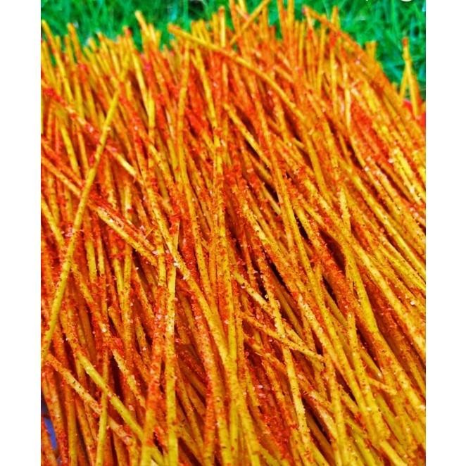 

FM Mie Lidi Kiloan 1000gr (Kualitas Super)/Mie Lidi Renyah, Pedas, Gurih/Varian Rasa