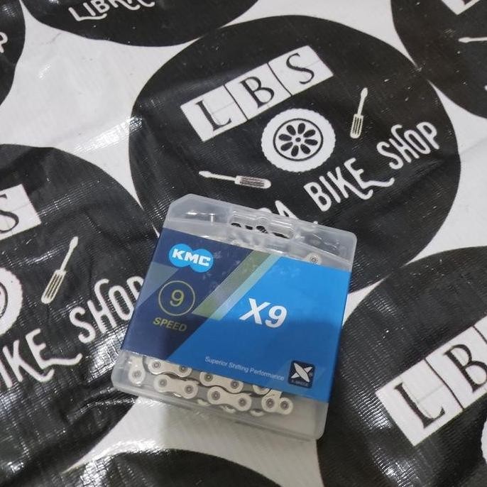 CHAIN RANTAI KMC X9 X-9 9 SPEED SILVER