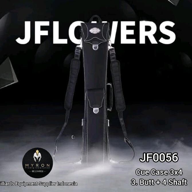 JFLOWERS CUE CASE JF0056~TAS BILLIARD JFLOWERS 3X4~3 BUTT + 4 SHAFT