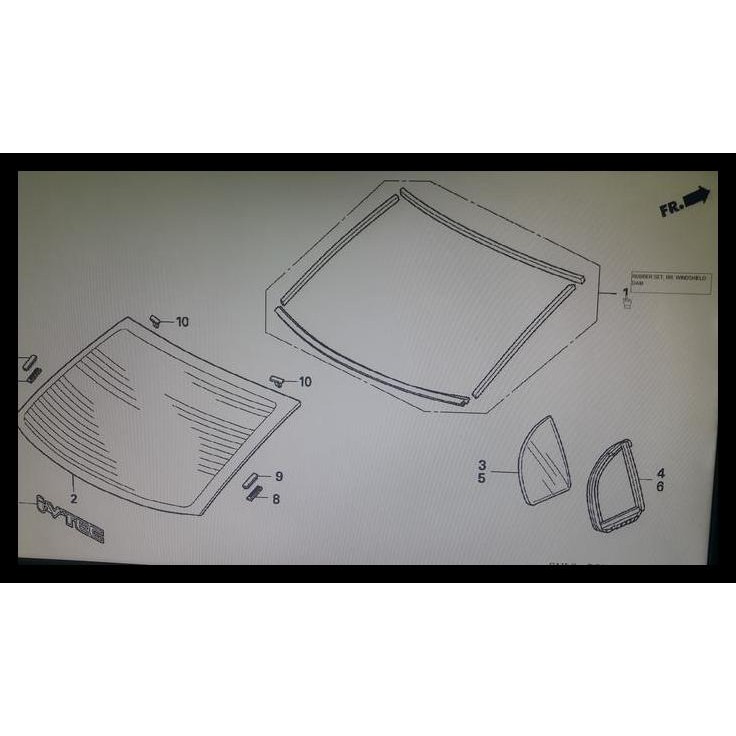 HOT DEAL LIST KARET KACA BAGASI BELAKANG MOBIL HONDA CIVIC FD FD1 FD2 