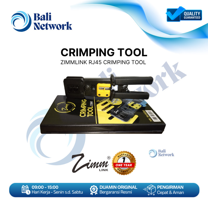 ZIMMLINK CRIMPING TOOL EZ-RJ45 1 SET DENGAN PISAU BLADE - TANG KRIMPING ZIMM LINK