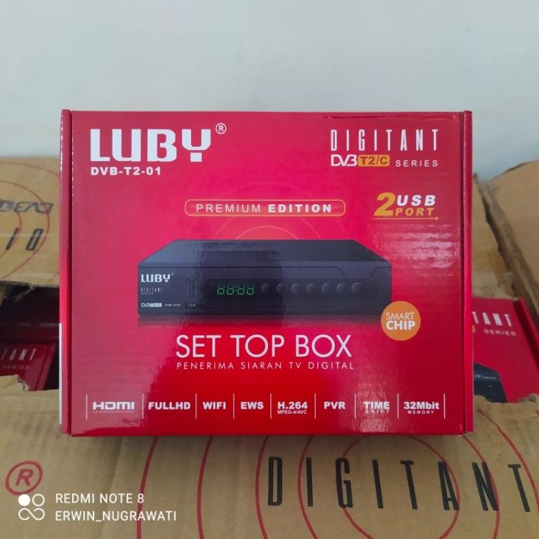 NEW STB TV Digital Set Top Box DVB T2 - Luby DVB-T2-01 [terbaik][terlaris]