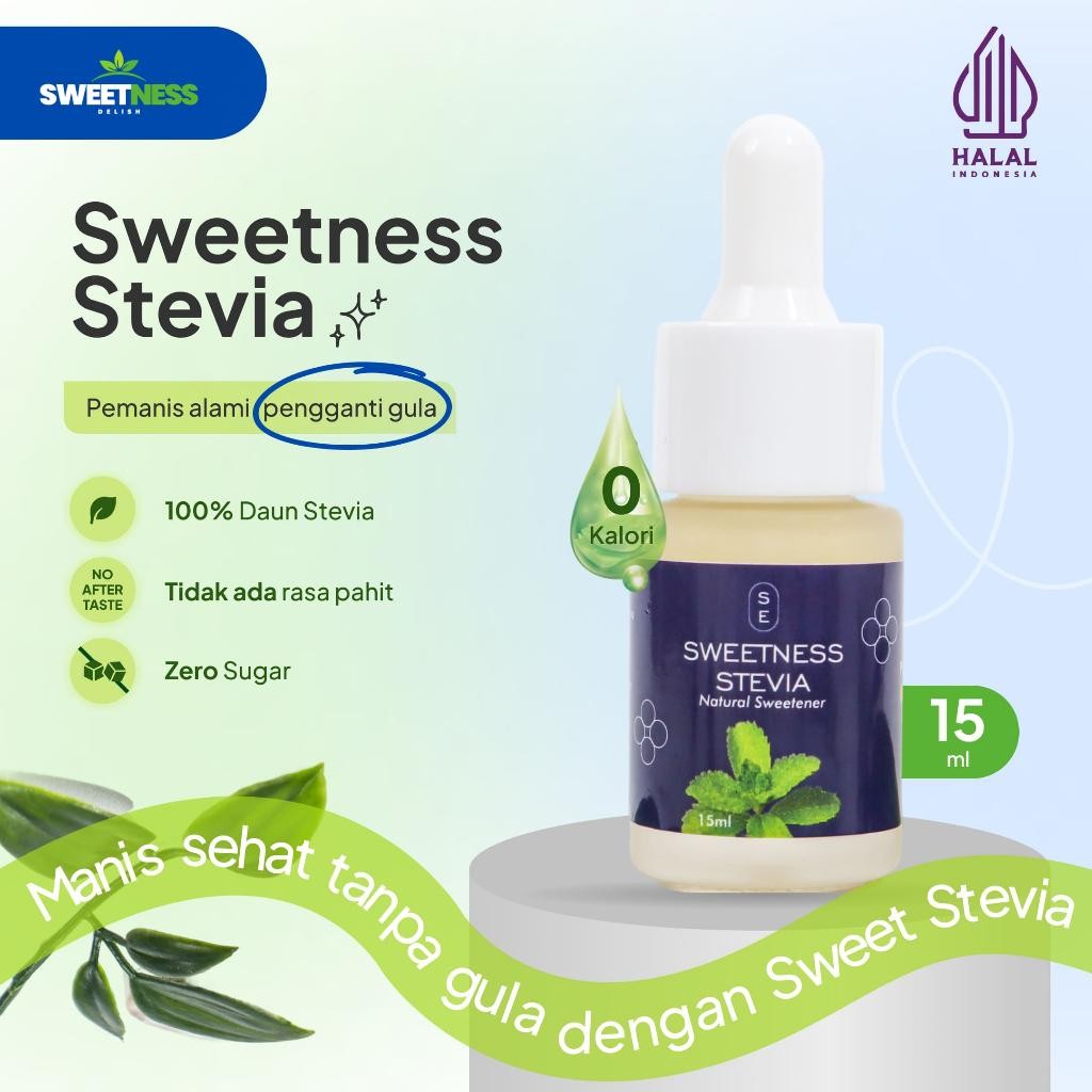 

FM Sweetness Stevia Stevia Cair 15 ML Pemanis Alami Diabetes & Diet Friendly Liquid Stevia