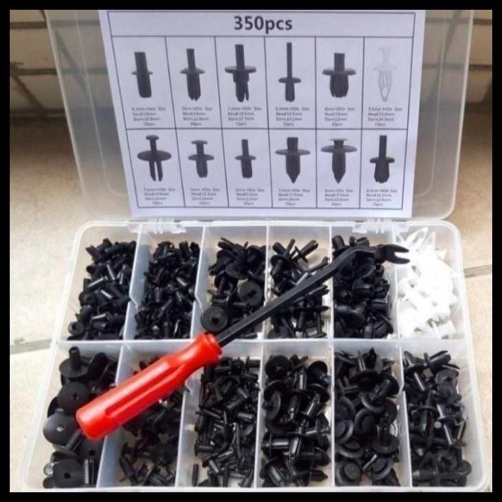 GRATIS ONGKIR PAKET 1 KOTAK KLIP BAUT RIVET MOBIL KARIMUN WAGON R MUR PENGENCANG 