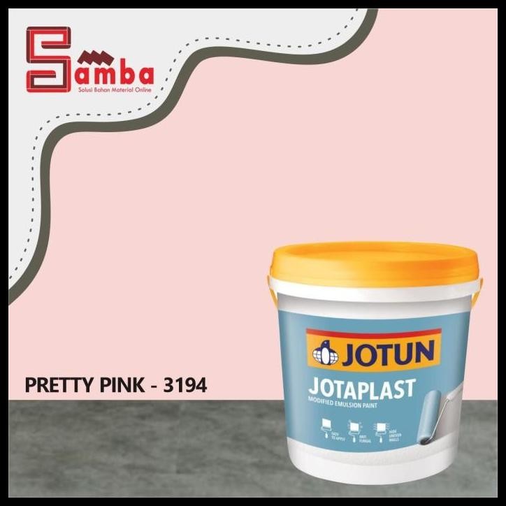 DISKON JOTUN 3194 PRETTY PINK JOTAPLAST 26KG / CAT TEMBOK INTERIOR 