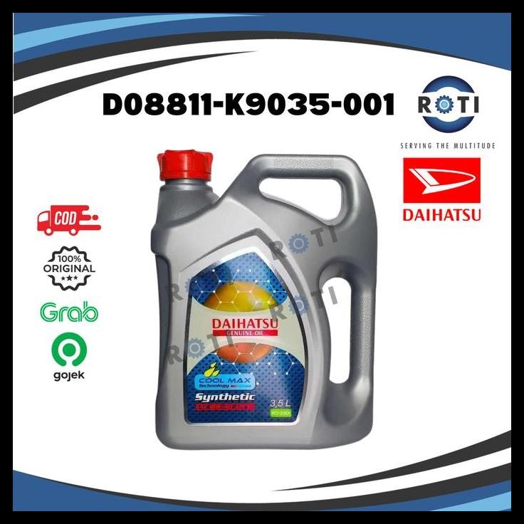 DISKON OLI MESIN DAIHATSU 10W-40 SN 3,5 LITER GENUINE 08811-K9035 