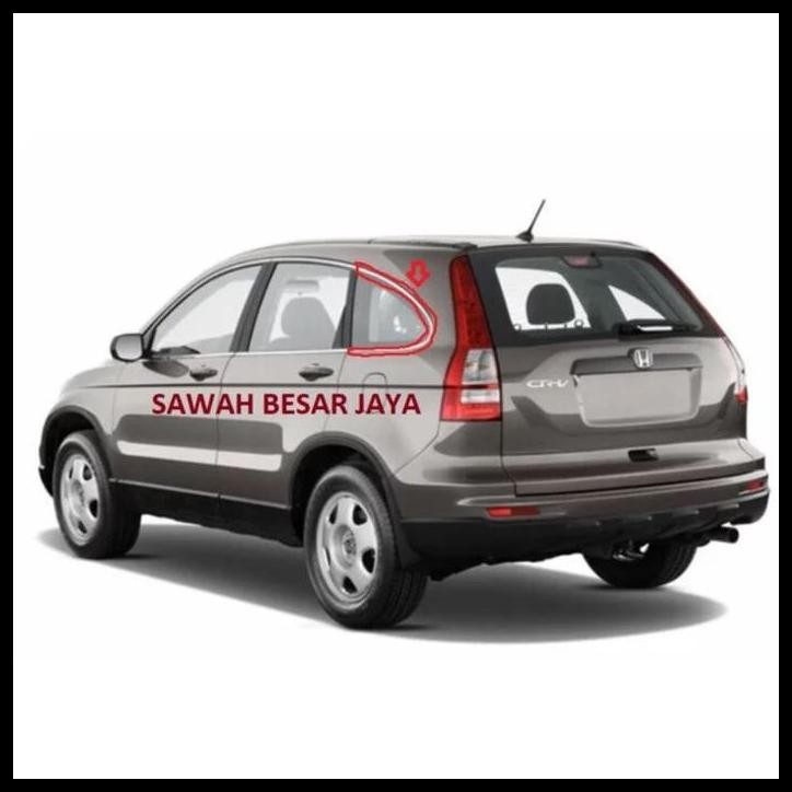 TERMURAH LIST LIS GARNISH CHROME KACA MATI QUARTER BELAKANG CRV RE GEN 3 