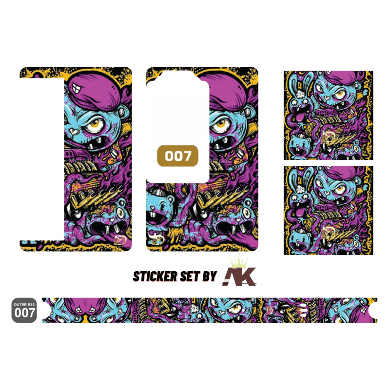 

*Premium Quality* Set Lengkap Laminasi Doff B80 Pres 7 Garskin Custom Stiker Maxdecal Bkn Case COD