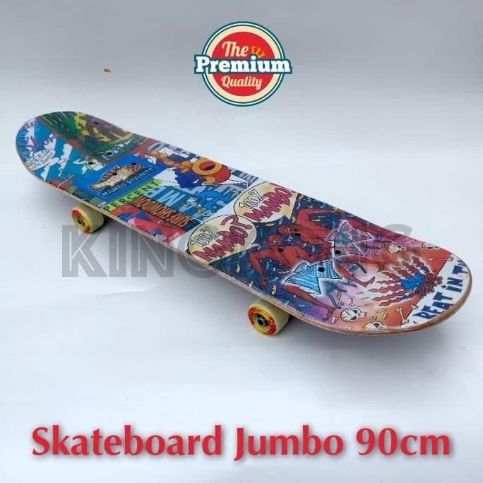 Skateboard Dewasa Ukuran Jumbo 90cm Motif