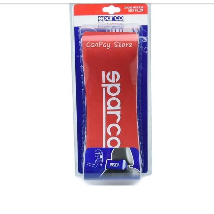 Sparco Bantal Leher Jok Mobil - Merah