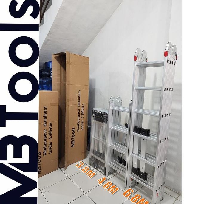 tangga lipat multifungsi 4,7 meter TANGGA MULTI PURPOSE TERMURAH 4x4