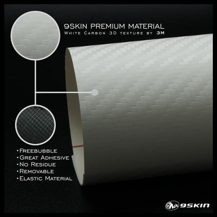 TERMURAH GARSKIN LENOVO THINKPAD X1 CARBON GEN 9 3M WHITE CARBON FRONT